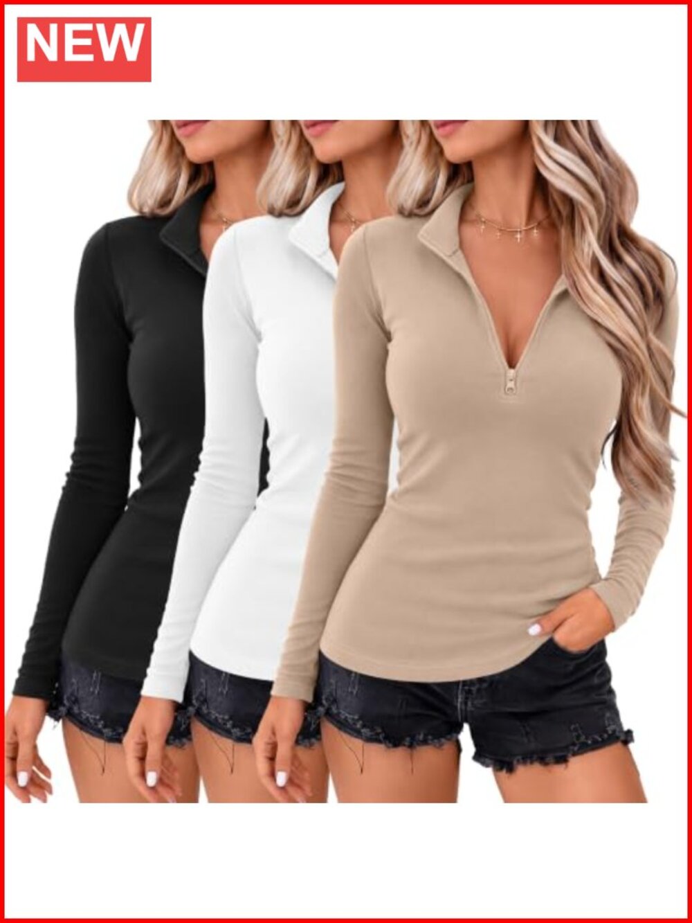 Women's Quarter Zip Thermal Fleece Pullover Long Sleeve Mock Neck Slim Fit